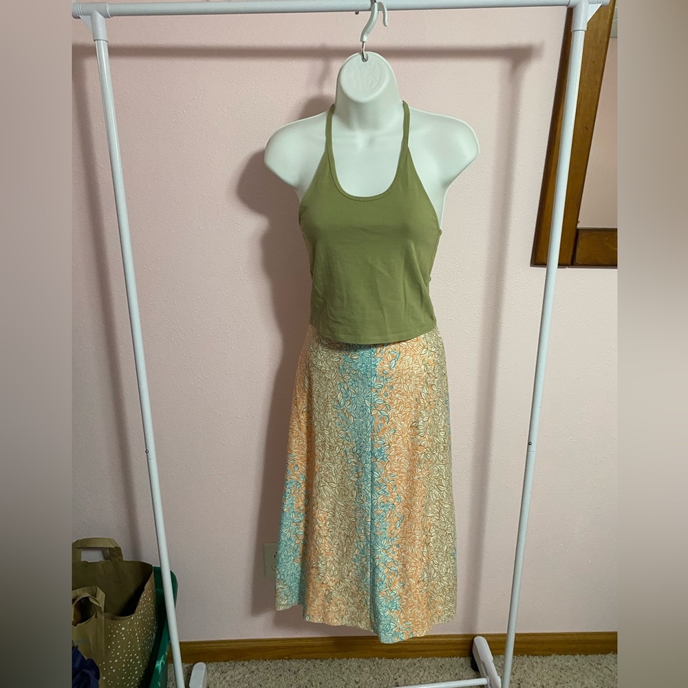 American Eagle Multiway Criss Cross Cropped Tank Top Size Small